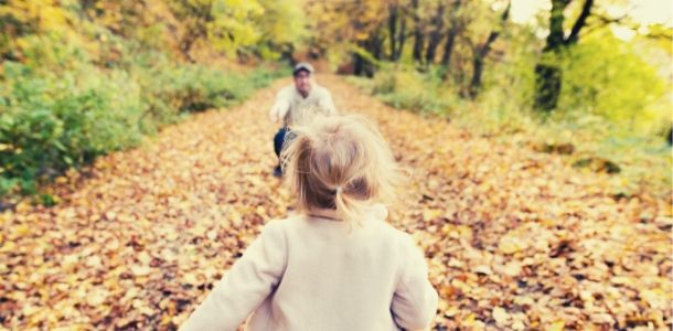 bambina con il padre